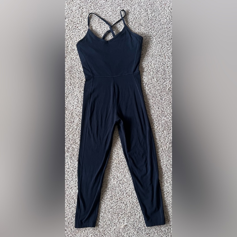 Athletic black jumpsuit